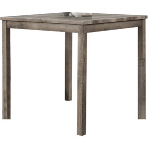 Pemberly Row Modern Square Wood Counter Height Dining Table in Oak