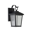 Pemberly Row Transitional LED Textured Black Outdoor Wall Sconce 12