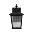 Pemberly Row Transitional LED Textured Black Outdoor Wall Sconce 12