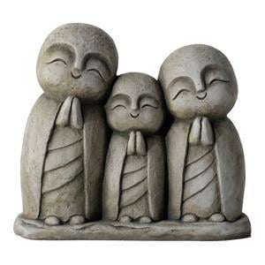 Pemberly Row Praying Family Fiberstone Garden Statue in Aged Moss Green