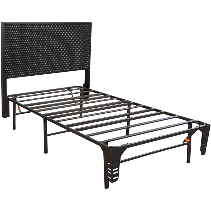Pemberly Row Bedder Base Accessory Black Headboard/Footboard Bracket Attachment
