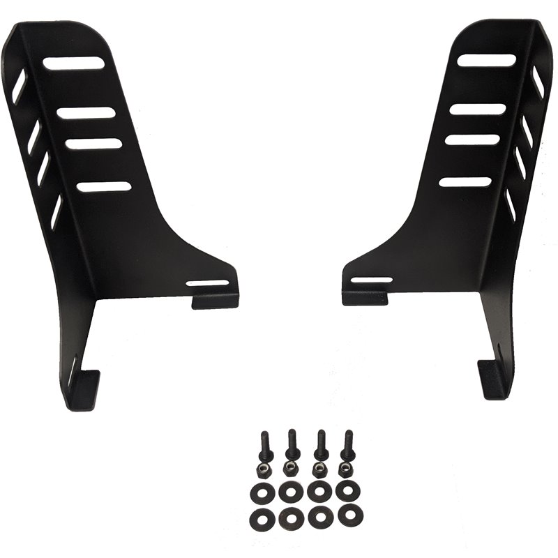 Pemberly Row Bedder Base Accessory Black Headboard/Footboard Bracket Attachment