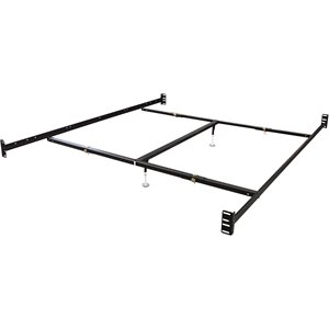 Pemberly Row Bolt On Bed Rails California King with Center Support and 2-Glides