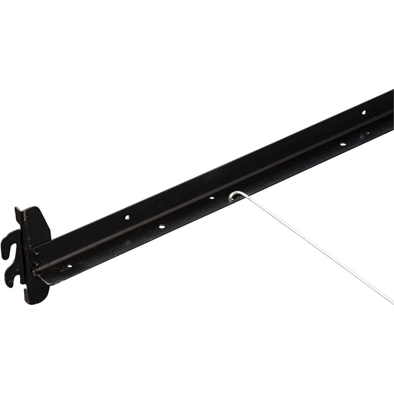 Pemberly Row Contemporary Hook On Bed Rails Twin/Full in Coffee