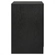 Pemberly Row 2-Drawer Wood Nightstand with Hidden Jewelry Tray in Black
