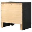 Pemberly Row 2-Drawer Wood Nightstand with Hidden Jewelry Tray in Black