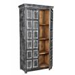 Pemberly Row Solid Wood 2 Door Cabinet in Distressed Gray Finish