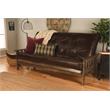 Pemberly Row Brown Queen Wood Futon Frame-Mattress Not Included