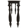 Pemberly Row Mango Solid Wood Console Table in Antique Black