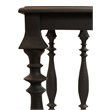 Pemberly Row Mango Solid Wood Console Table in Antique Black