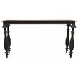 Pemberly Row Mango Solid Wood Console Table in Antique Black