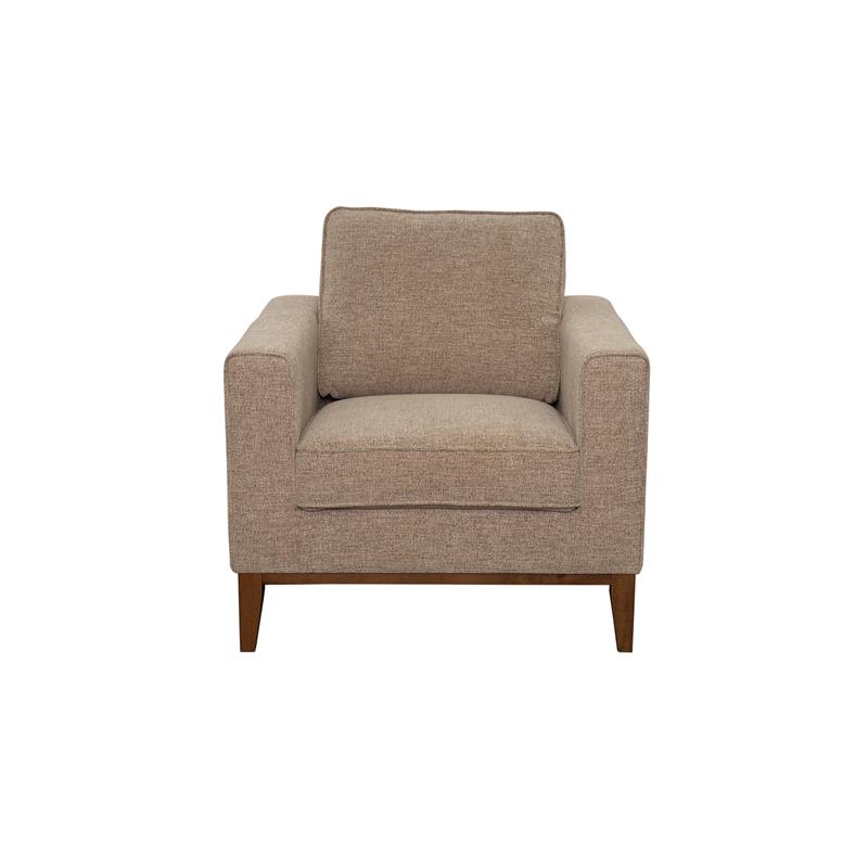 Pemberly Row Modern / Contemporary Wood Trim Chair - Cream Finish