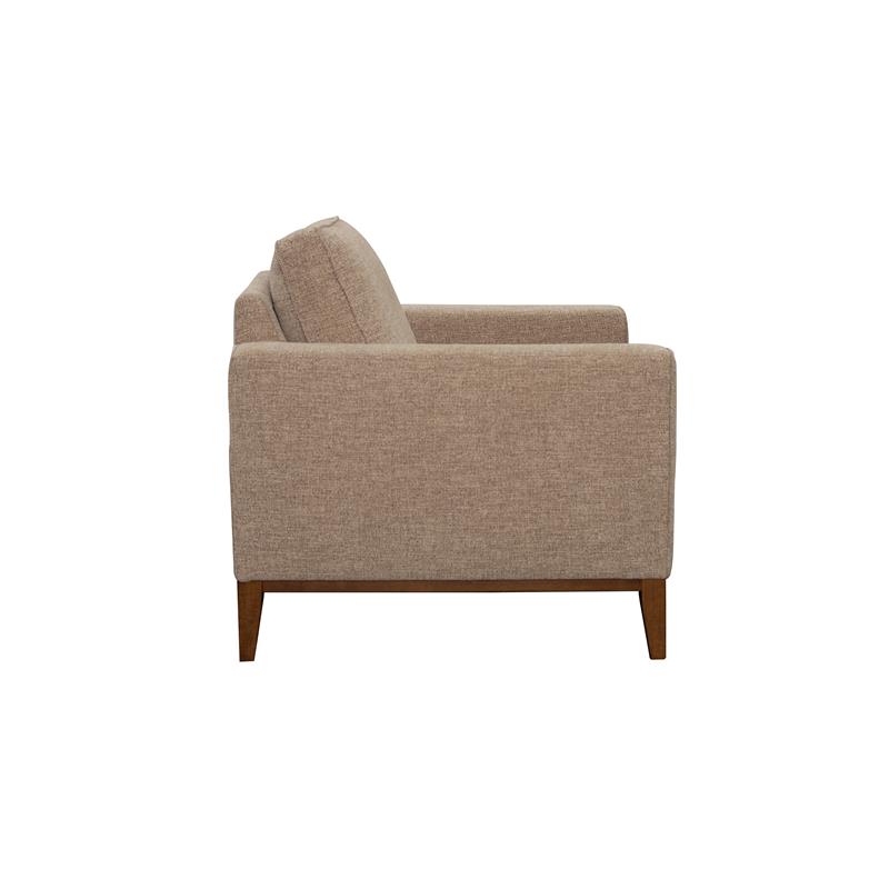 Pemberly Row Modern / Contemporary Wood Trim Chair - Cream Finish
