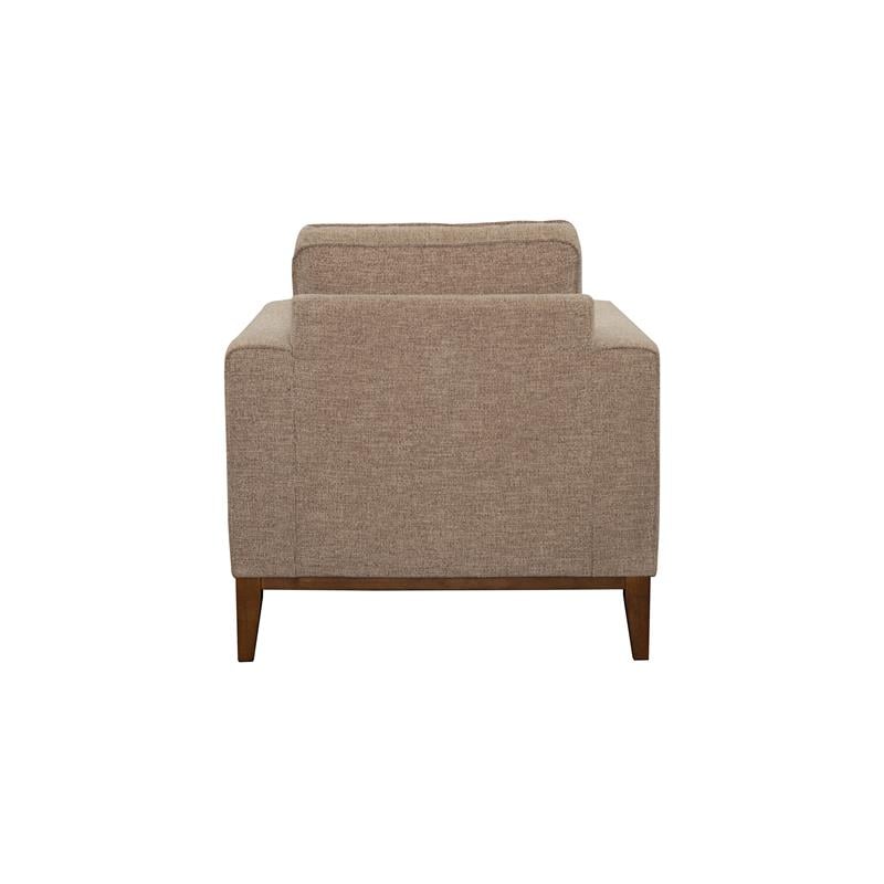 Pemberly Row Modern / Contemporary Wood Trim Chair - Cream Finish