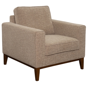 Pemberly Row Modern / Contemporary Wood Trim Chair - Cream Finish