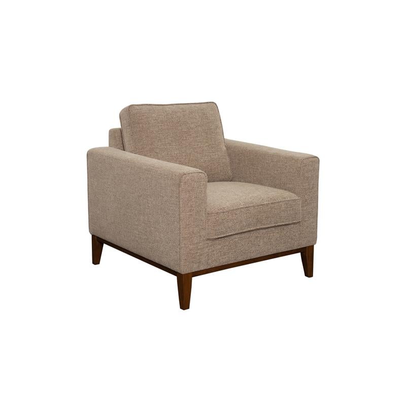 Pemberly Row Modern / Contemporary Wood Trim Chair - Cream Finish