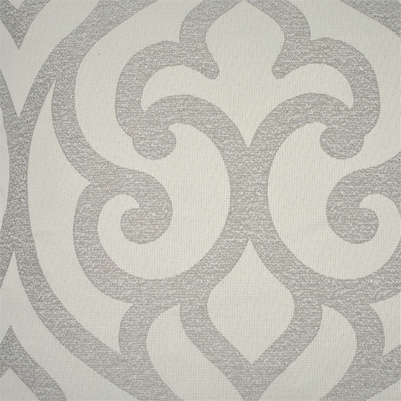 Pemberly Row 8-piece Jacquard Fabric King Comforter Set in Silver