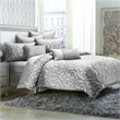 Pemberly Row 8-piece Jacquard Fabric King Comforter Set in Silver