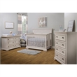 Pemberly Row Wood Topper for Double Dresser in Brushed Ivory