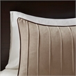 Pemberly Row 7-piece Transitional Microsuede Comforter Set - Beige Finish