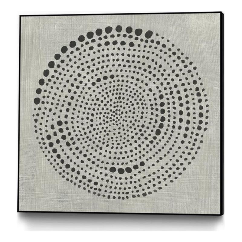 Pemberly Row Modern Canvas 20x20 Mythos Framed in Multi-Color