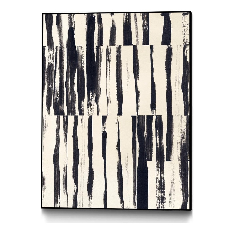 Pemberly Row Modern Canvas 30x40 Minor Key Framed in Multi-Color