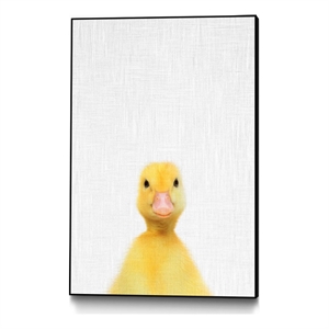 Pemberly Row Contemporary Canvas 24x36 Duck Framed in Multi-Color