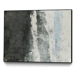 Pemberly Row Canvas 32x24 Black & Gray & Blue Framed in Multi-Color