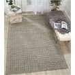 Pemberly Row Rectangle Contemporary Wool Area Rug in Charcoal
