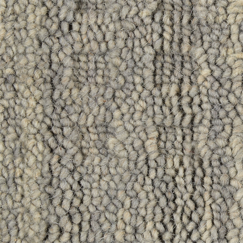 Pemberly Row Rectangle Contemporary Wool Area Rug in Charcoal
