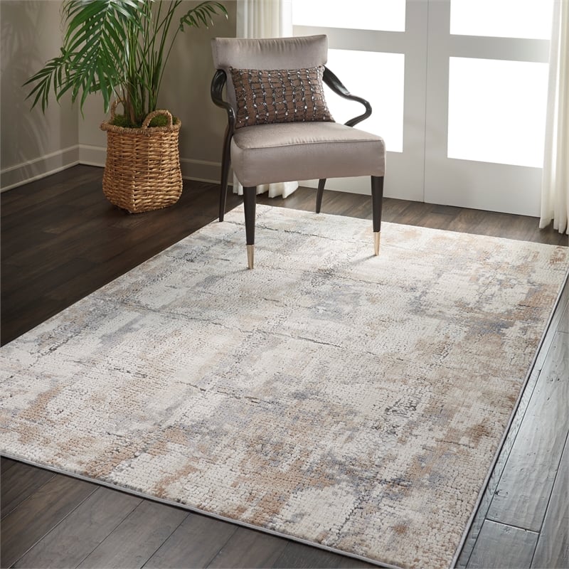 Pemberly Row Beige & Gray Painterly Rustic Textures 63