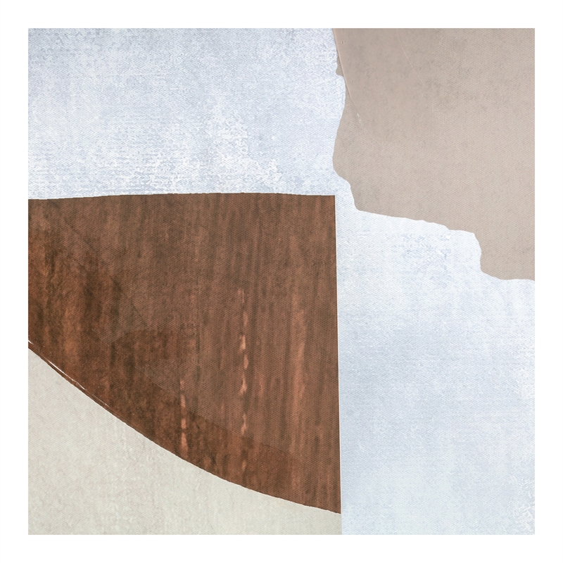 Pemberly Row Contemporary 2 Fabric Wall Decor in Multi-Color