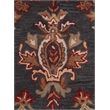 Pemberly Row Contemporary 4X6 Charcoal Handtufted Wool Area Rug