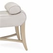 Pemberly Row Modern Faux-Suede Bed Bench - Doeskin/Chardonnay