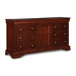 Pemberly Row Modern Solid Wood Engineered Wood Dresser in Cherry