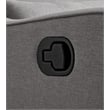 Pemberly Row Glider Manual Recliner Nursery Rocking Swivel Chair in Harbor Gray
