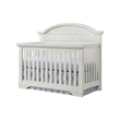 Pemberly Row Modern Wood Arch Top Convertible Crib in White Dove
