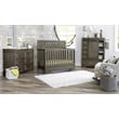 Pemberly Row Traditional Solid Hardwood Bookcase in Brushed Pewter