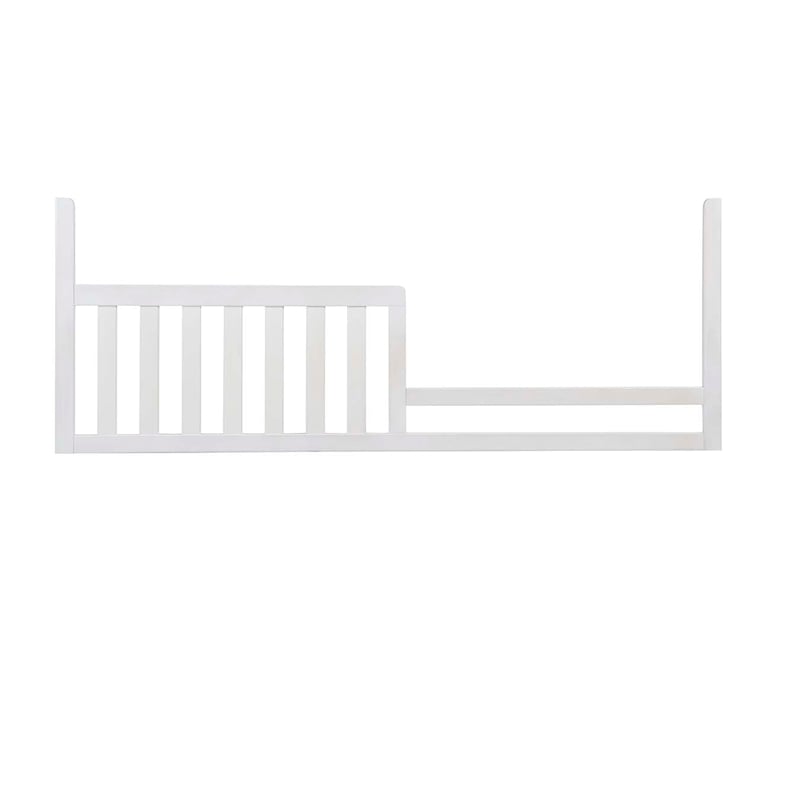 Pemberly Row Farmhouse Wood Toddler Guard Rail in Sea Shell White