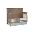Pemberly Row Traditional Wood Toddler Guard in Sandwash Gray