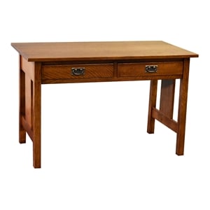 Pemberly Row Modern / Contemporary 48&quot Wood Writing Desk in Cherry