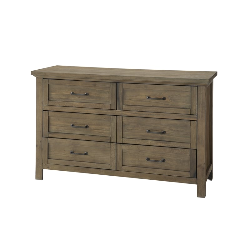 Pemberly Row Contemporary Changing Tray - Harvest Brown Finish