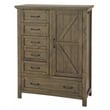 Pemberly Row Contemporary Changing Tray - Harvest Brown Finish