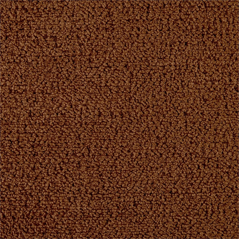 Pemberly Row Contemporary Fabric Upholstered Accent Chair in Rust