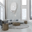 Pemberly Row Modern / Contemporary Stainless Steel Coffee Table in Brass