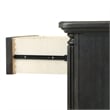 Pemberly Row Traditional Wood Nightstand in Weathered Brown Finish