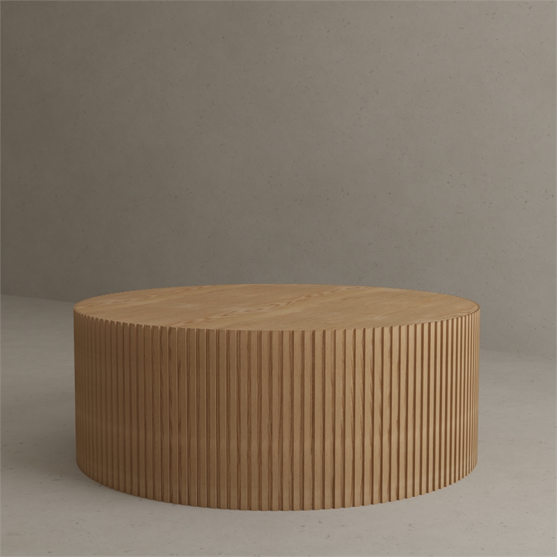 Pemberly Row Modern / Contemporary Solid Wood Coffee Table in Ash