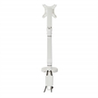 Pemberly Row Single Monitor Arm with Dual USB 3.0 Port in White Aluminum Finish
