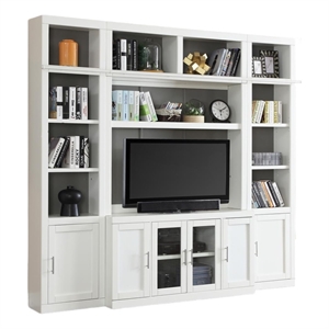 Pemberly Row Contemporary 4 Piece Space Saver Entertainment Wall