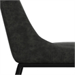Pemberly Row Dining Chair (Setof 2) in Distressed Slate Gray Vegan Faux Leather